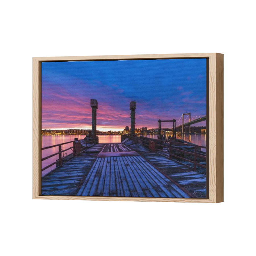 Thumbnail for Canvas - Wood Grain Floating Frame