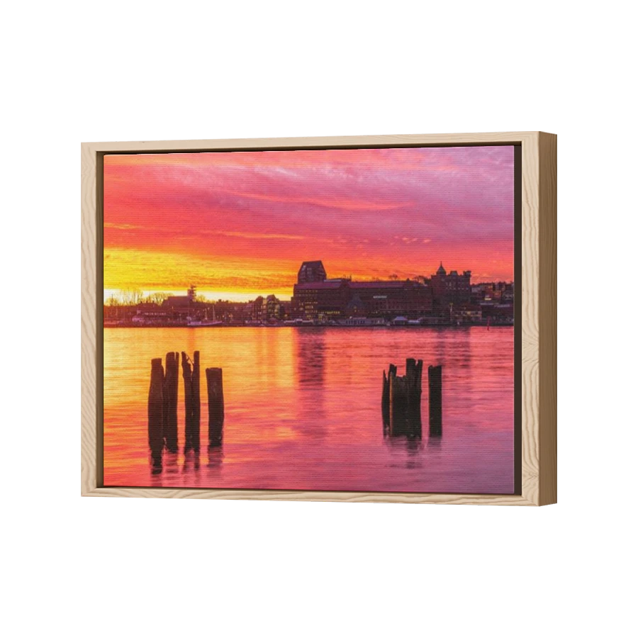 Thumbnail for Canvas - Wood Grain Floating Frame