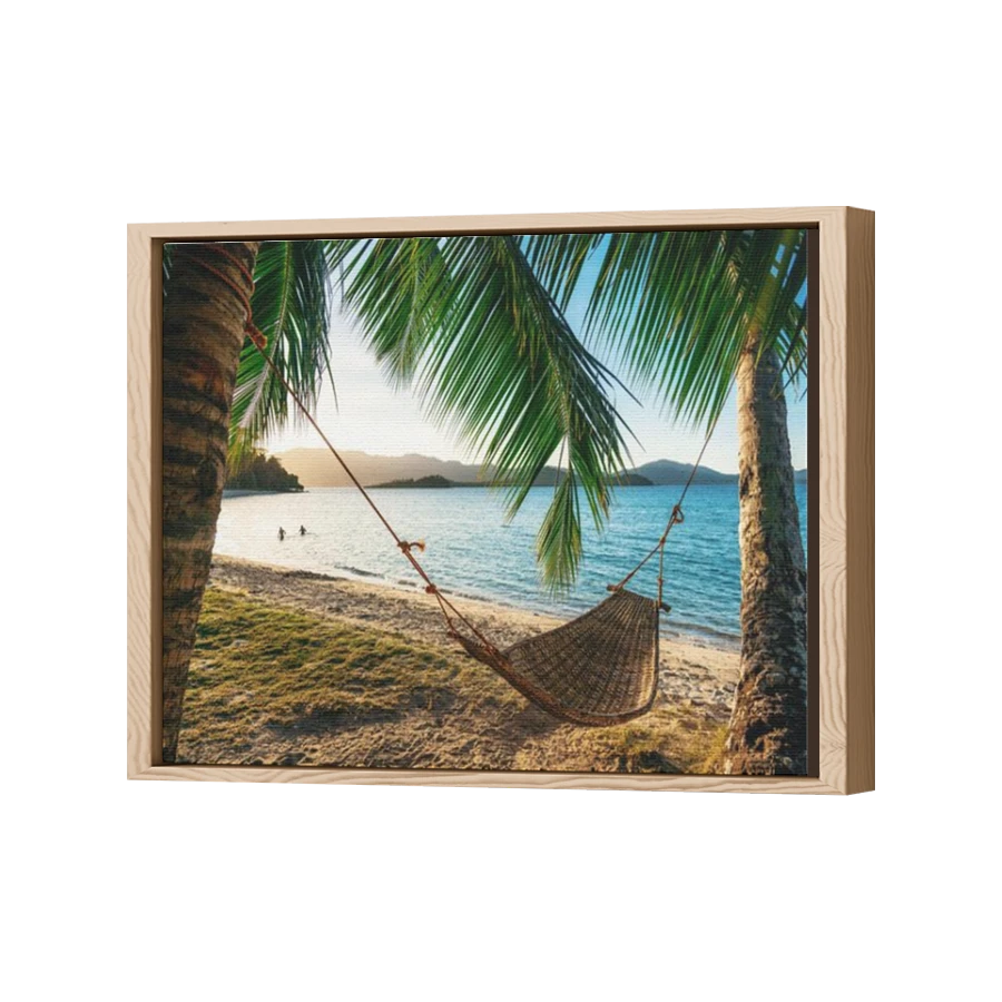 Thumbnail for Canvas - Wood Grain Floating Frame