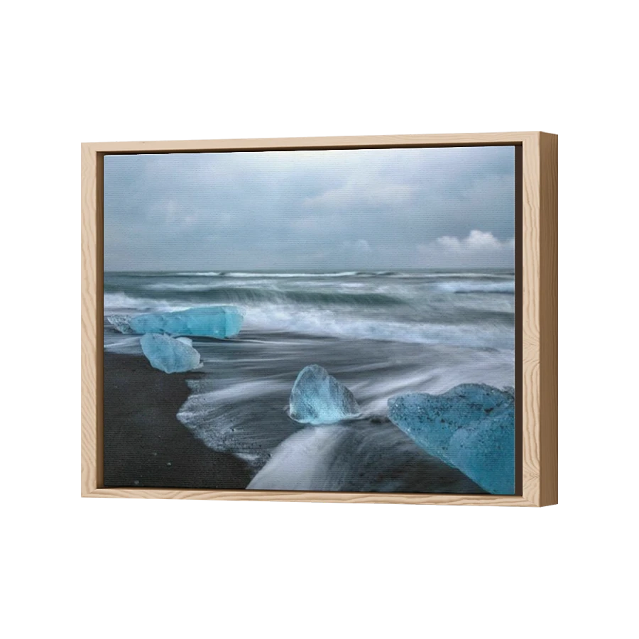 Thumbnail for Canvas - Wood Grain Floating Frame