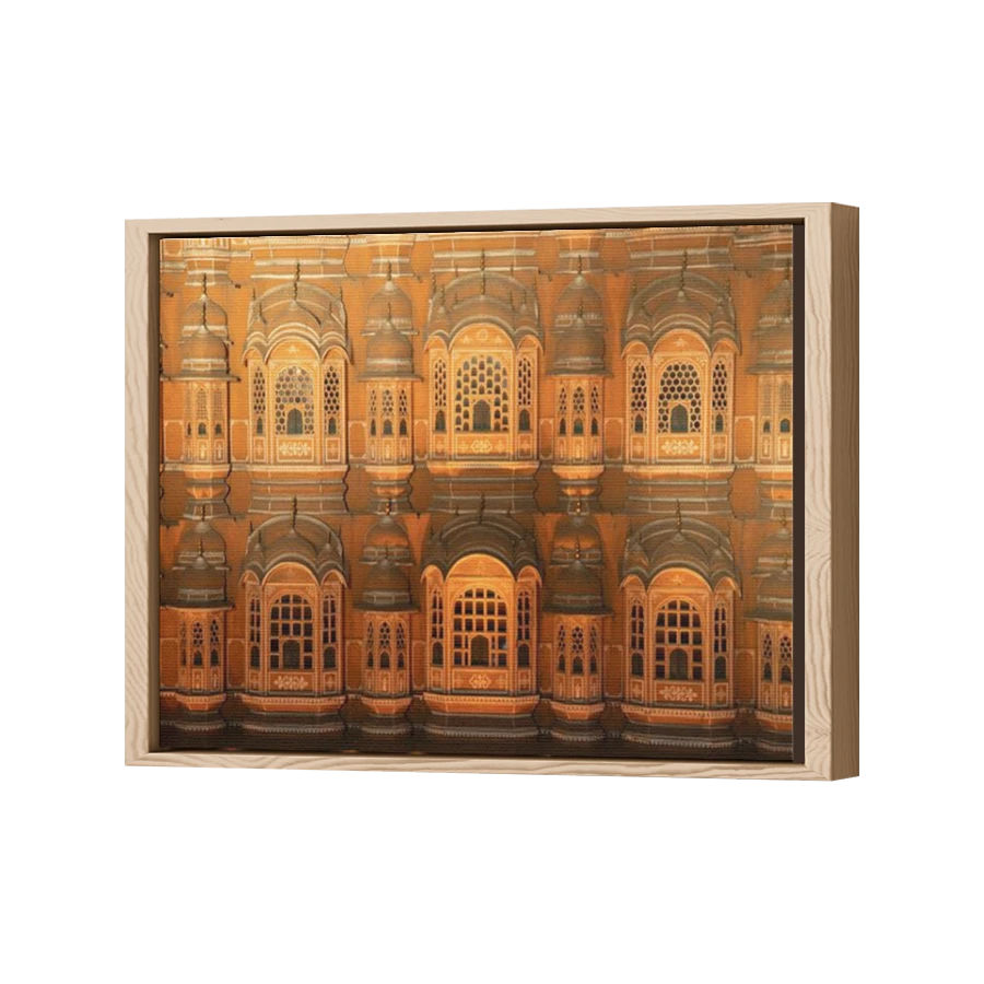 Thumbnail for Canvas - Wood Grain Floating Frame