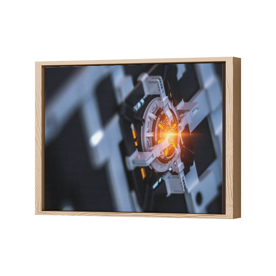Thumbnail for Canvas - Wood Grain Floating Frame