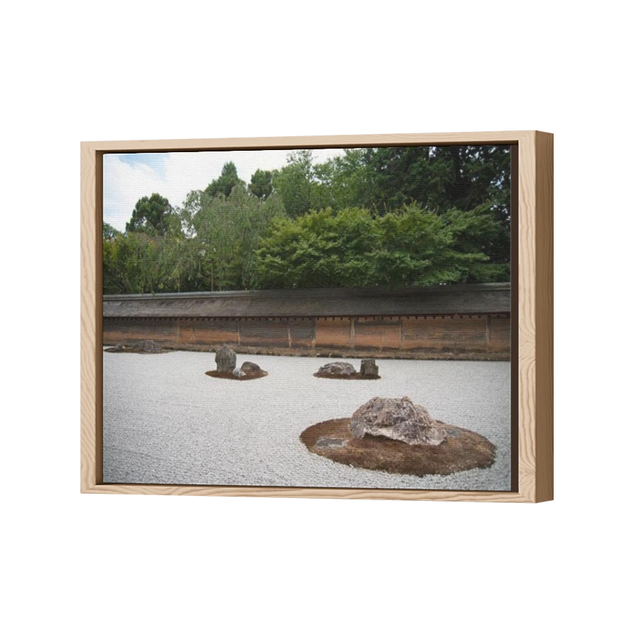 Thumbnail for Canvas - Wood Grain Floating Frame