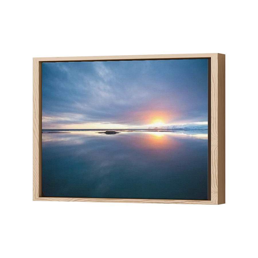 Thumbnail for Canvas - Wood Grain Floating Frame