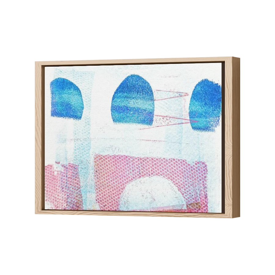 Thumbnail for Canvas - Wood Grain Floating Frame