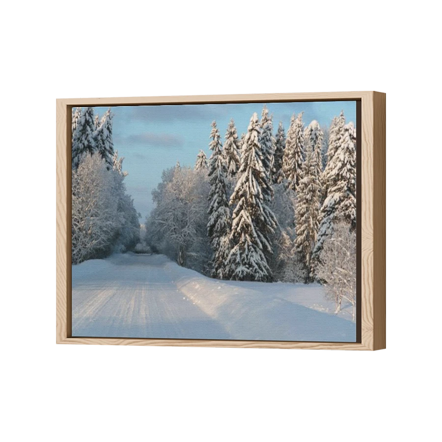 Thumbnail for Canvas - Wood Grain Floating Frame