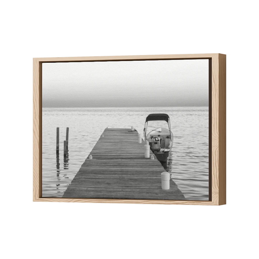 Thumbnail for Canvas - Wood Grain Floating Frame