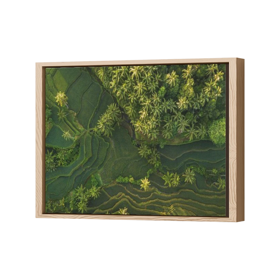 Thumbnail for Canvas - Wood Grain Floating Frame