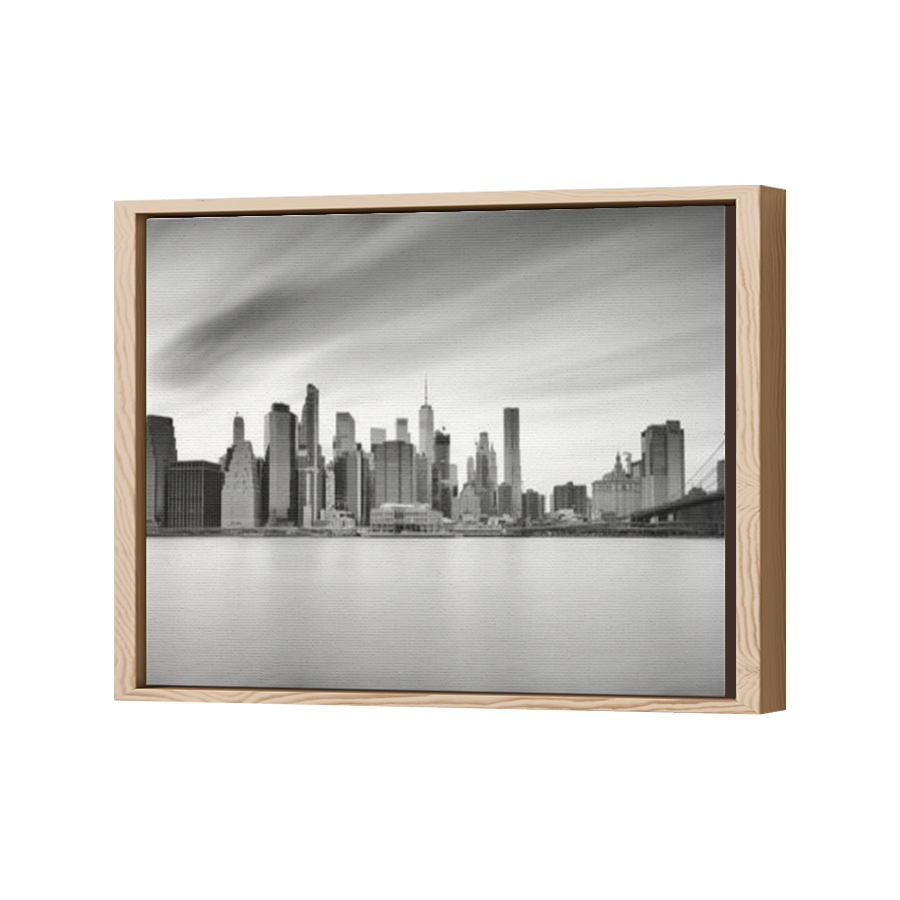 Thumbnail for Canvas - Wood Grain Floating Frame