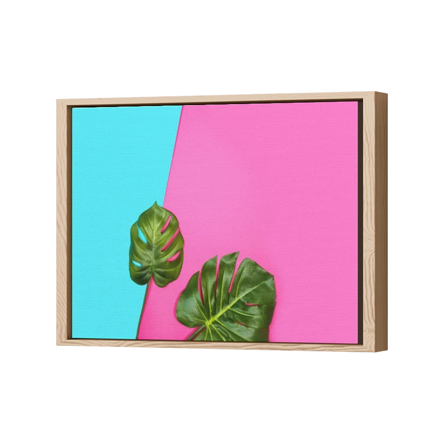 Thumbnail for Canvas - Wood Grain Floating Frame