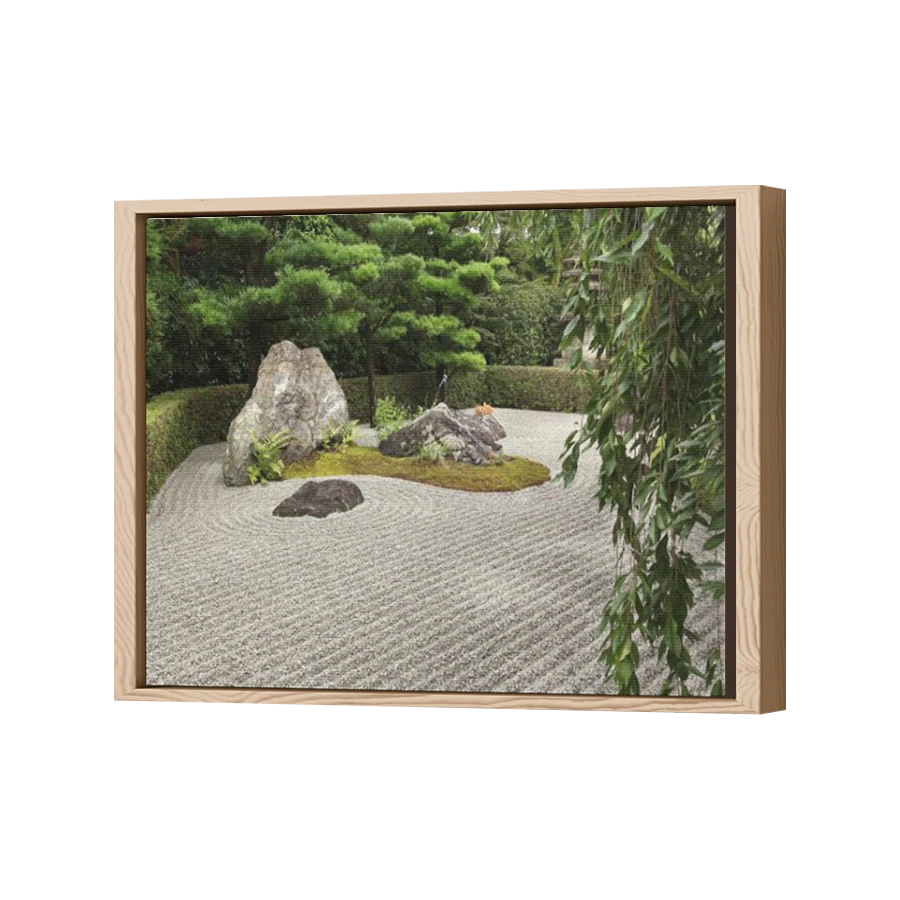 Thumbnail for Canvas - Wood Grain Floating Frame