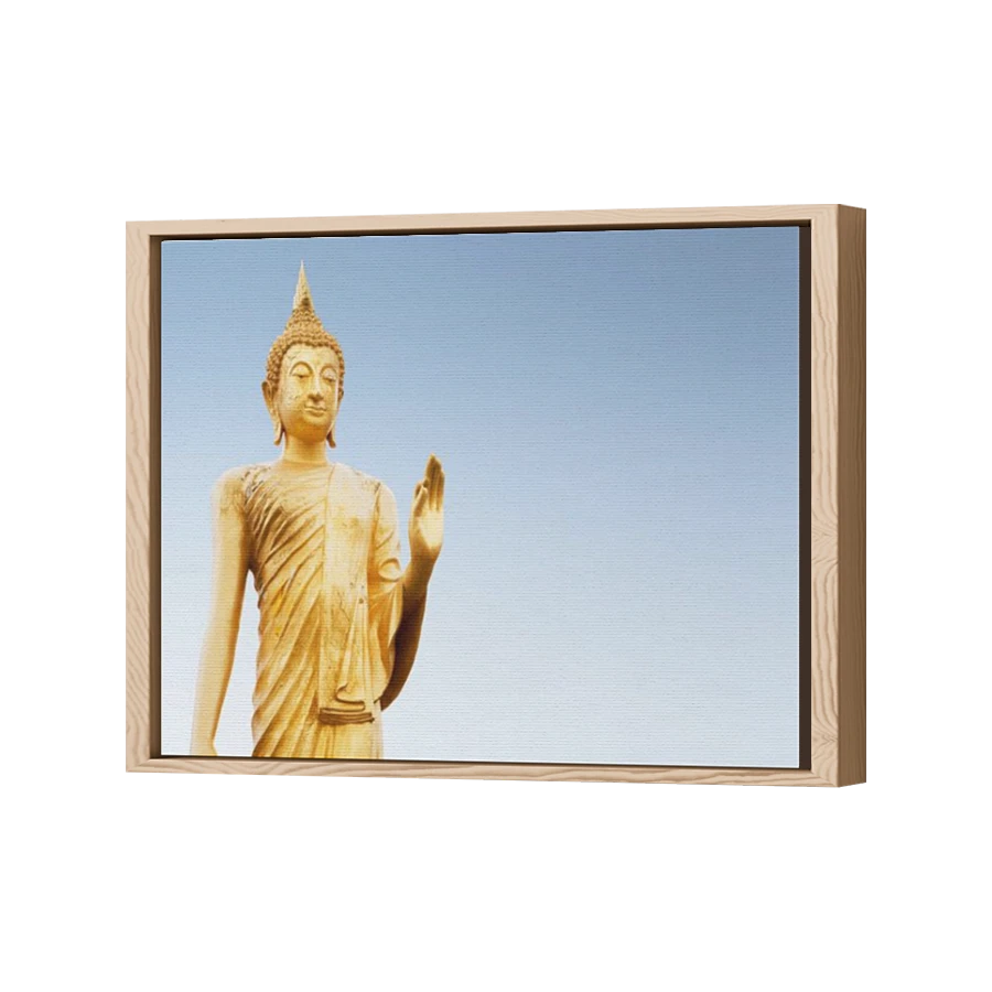 Thumbnail for Canvas - Wood Grain Floating Frame
