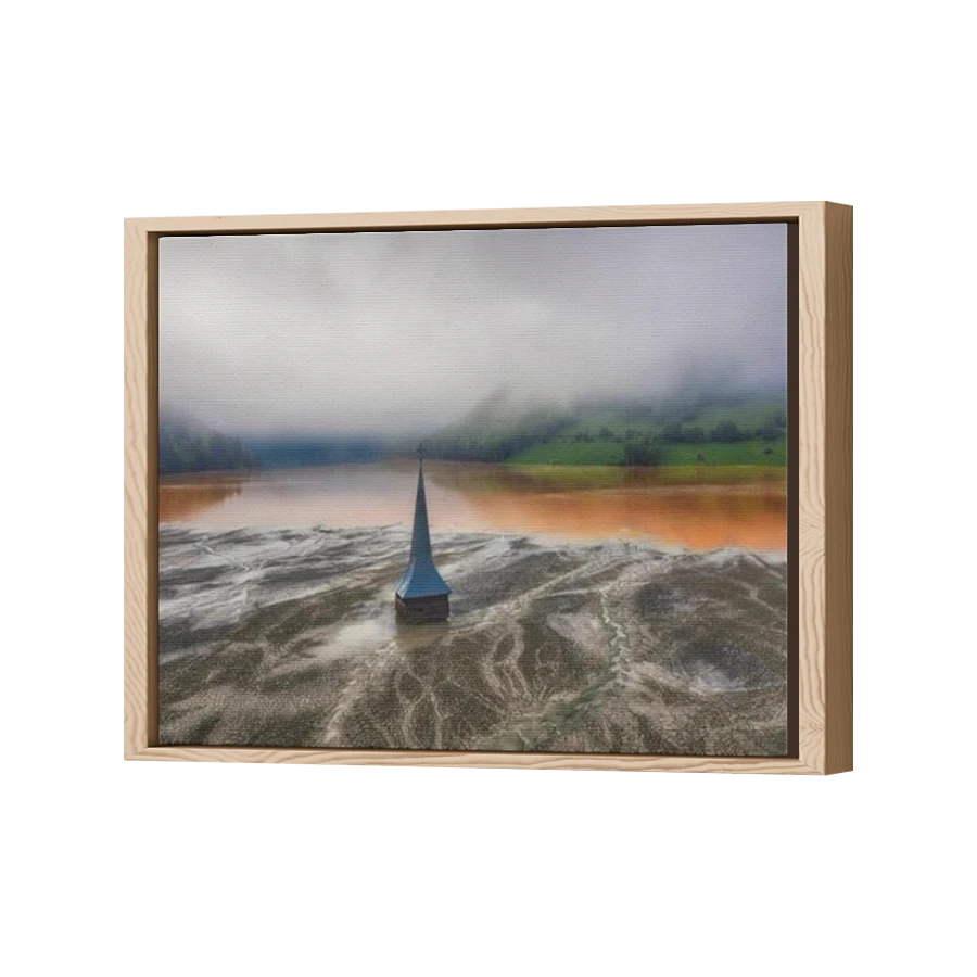 Thumbnail for Canvas - Wood Grain Floating Frame