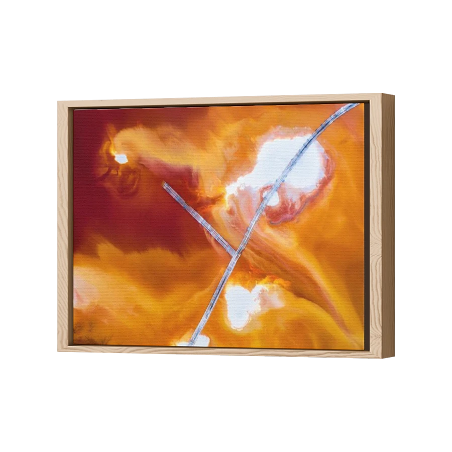 Thumbnail for Canvas - Wood Grain Floating Frame