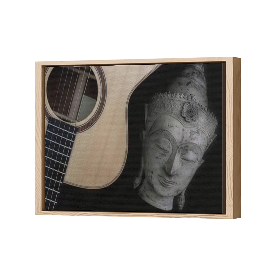 Thumbnail for Canvas - Wood Grain Floating Frame