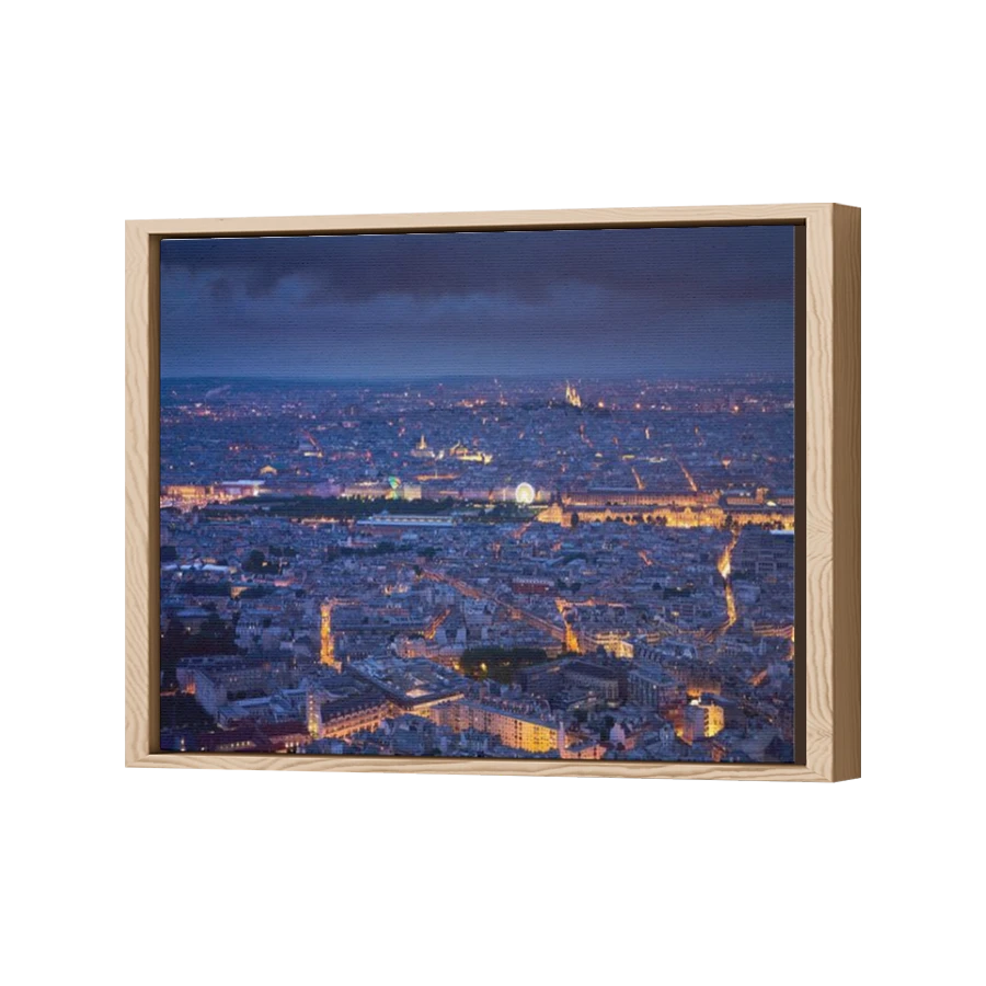 Thumbnail for Canvas - Wood Grain Floating Frame