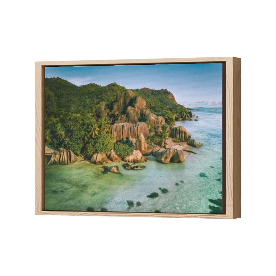 Thumbnail for Canvas - Wood Grain Floating Frame