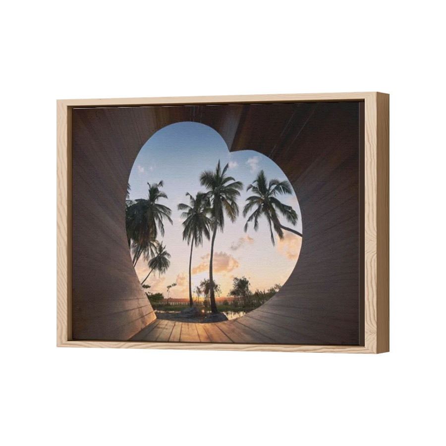 Thumbnail for Canvas - Wood Grain Floating Frame