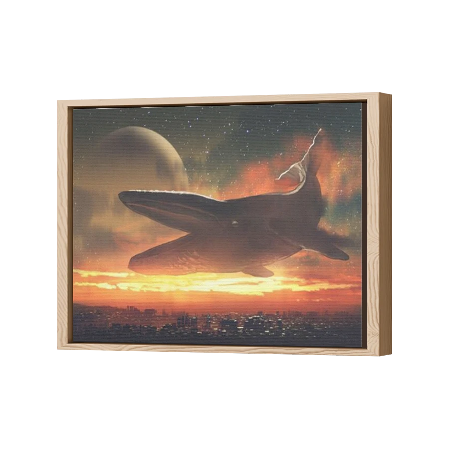 Thumbnail for Canvas - Wood Grain Floating Frame