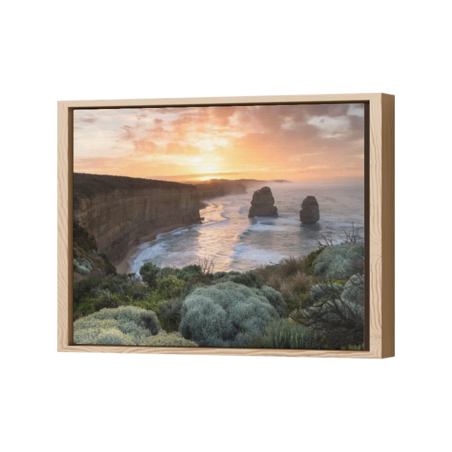Thumbnail for Canvas - Wood Grain Floating Frame