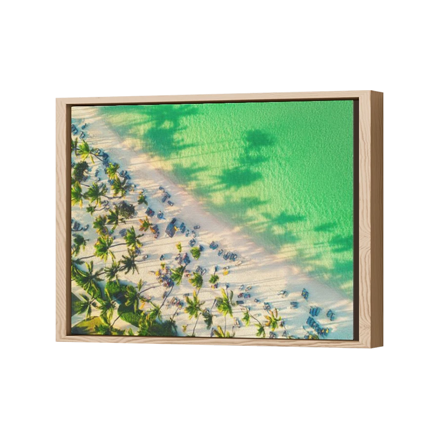 Thumbnail for Canvas - Wood Grain Floating Frame