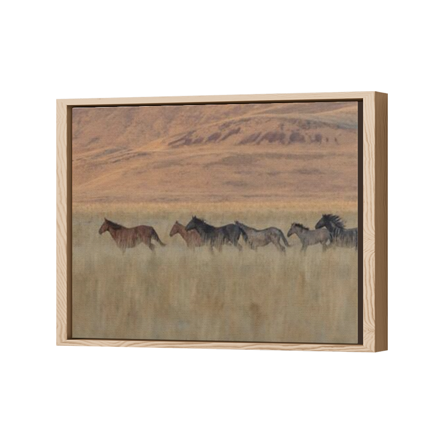 Thumbnail for Canvas - Wood Grain Floating Frame