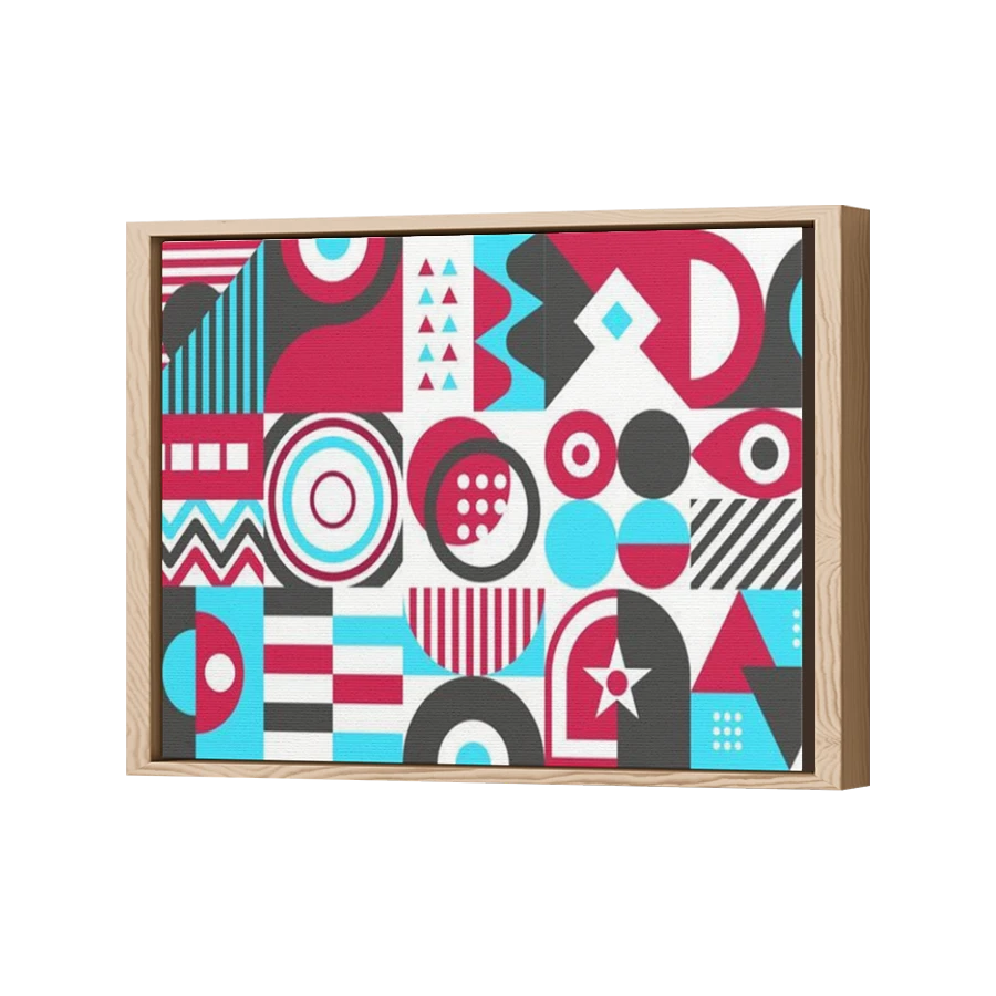 Thumbnail for Canvas - Wood Grain Floating Frame