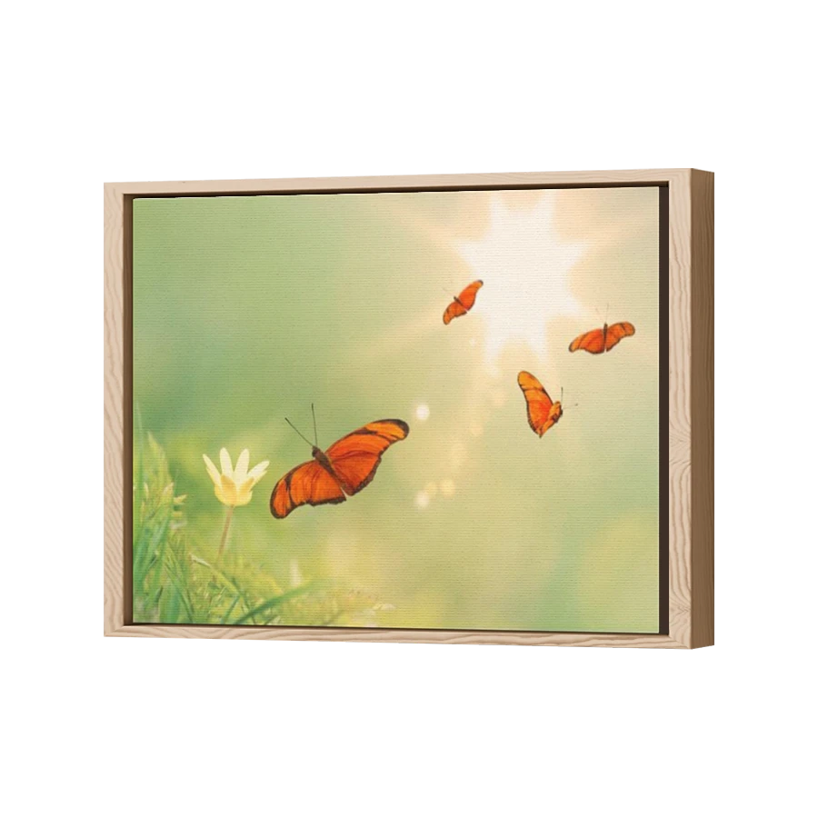 Thumbnail for Canvas - Wood Grain Floating Frame