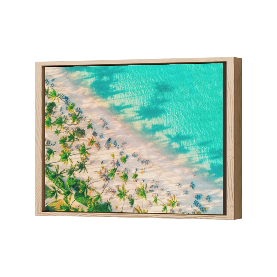 Thumbnail for Canvas - Wood Grain Floating Frame