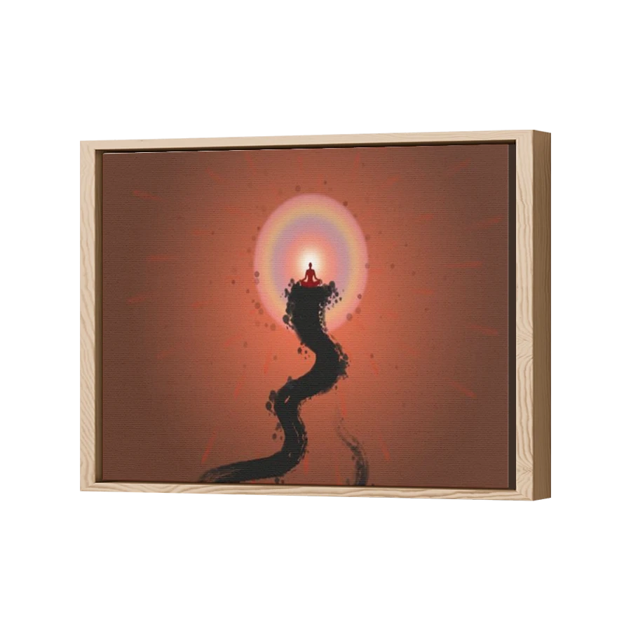 Thumbnail for Canvas - Wood Grain Floating Frame