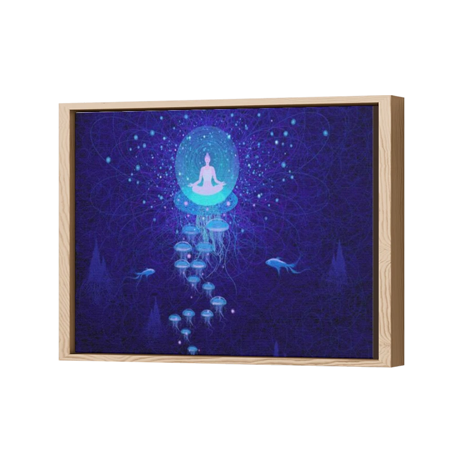 Thumbnail for Canvas - Wood Grain Floating Frame