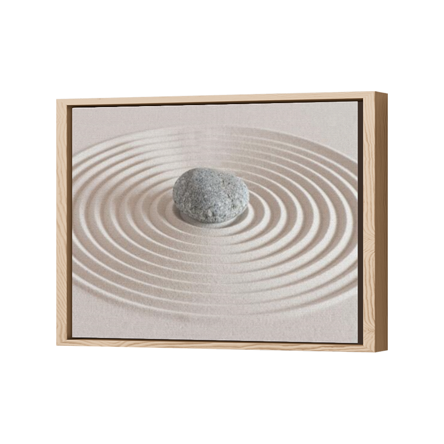 Thumbnail for Canvas - Wood Grain Floating Frame