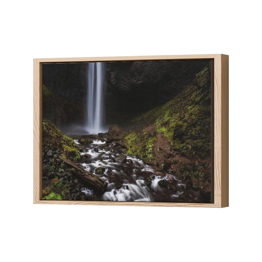 Thumbnail for Canvas - Wood Grain Floating Frame