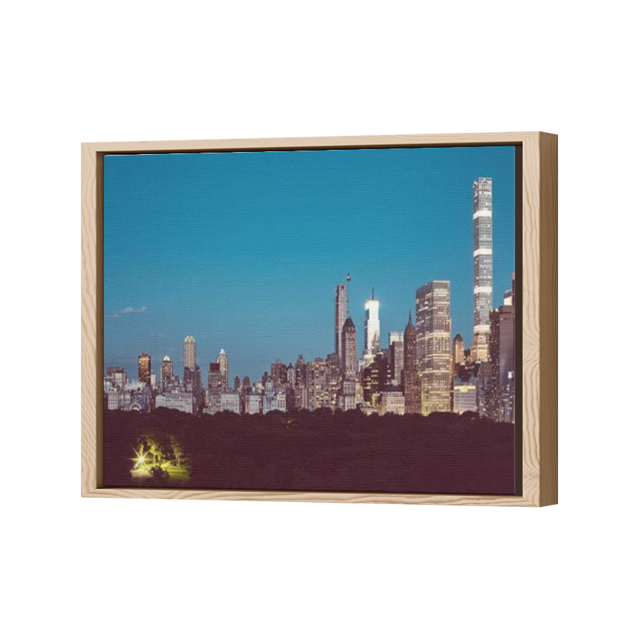 Thumbnail for Canvas - Wood Grain Floating Frame