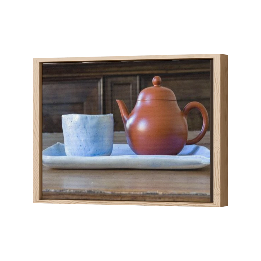 Thumbnail for Canvas - Wood Grain Floating Frame