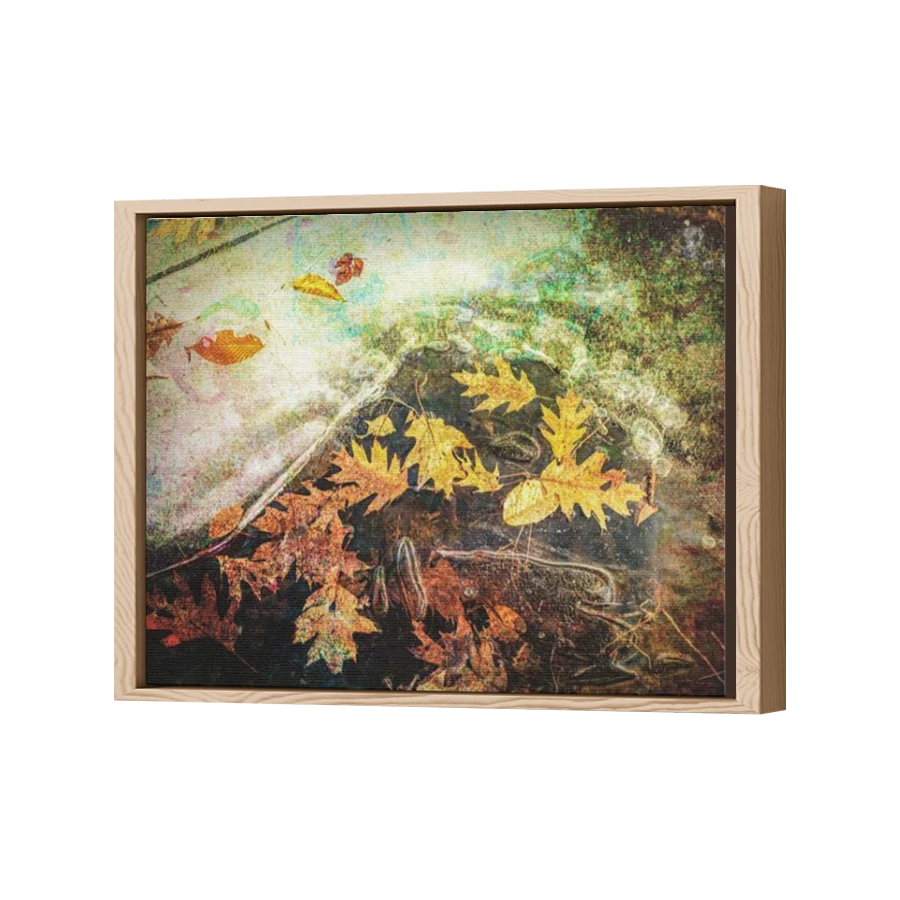 Thumbnail for Canvas - Wood Grain Floating Frame