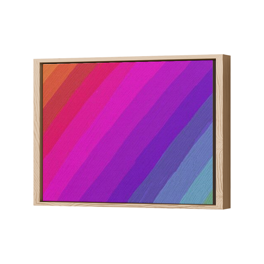 Thumbnail for Canvas - Wood Grain Floating Frame