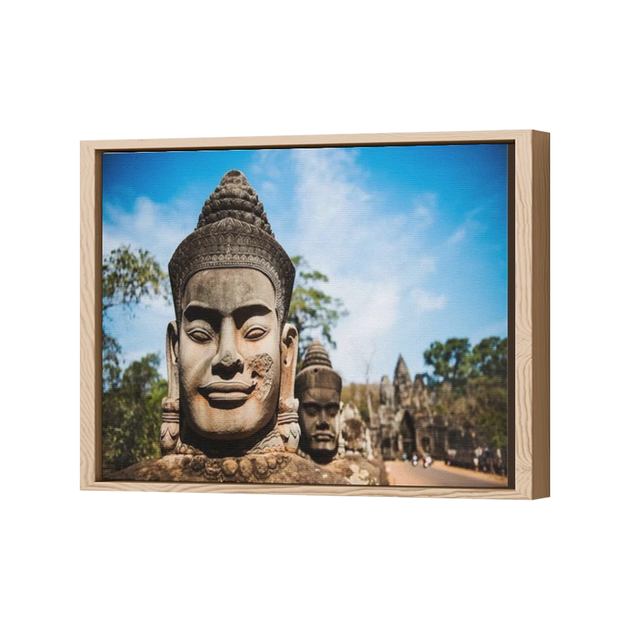 Thumbnail for Canvas - Wood Grain Floating Frame