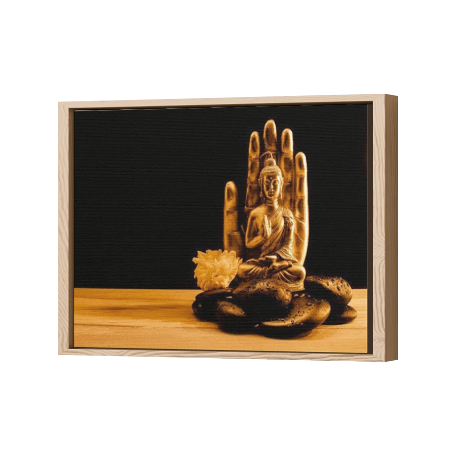 Thumbnail for Canvas - Wood Grain Floating Frame