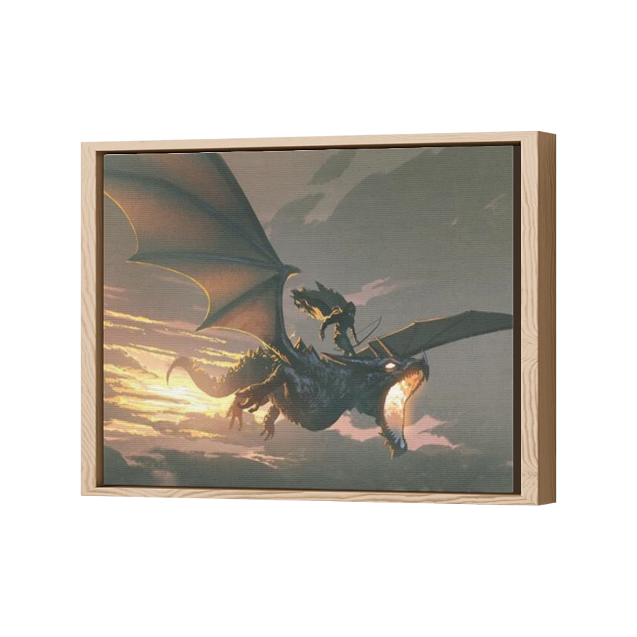 Thumbnail for Canvas - Wood Grain Floating Frame