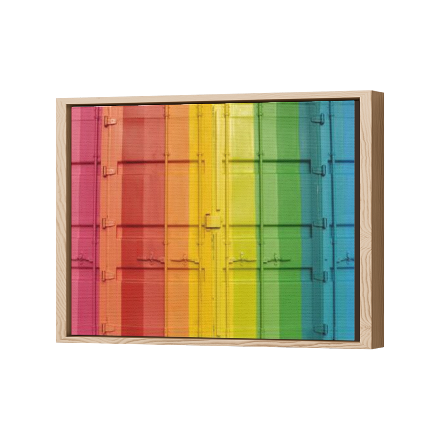 Thumbnail for Canvas - Wood Grain Floating Frame