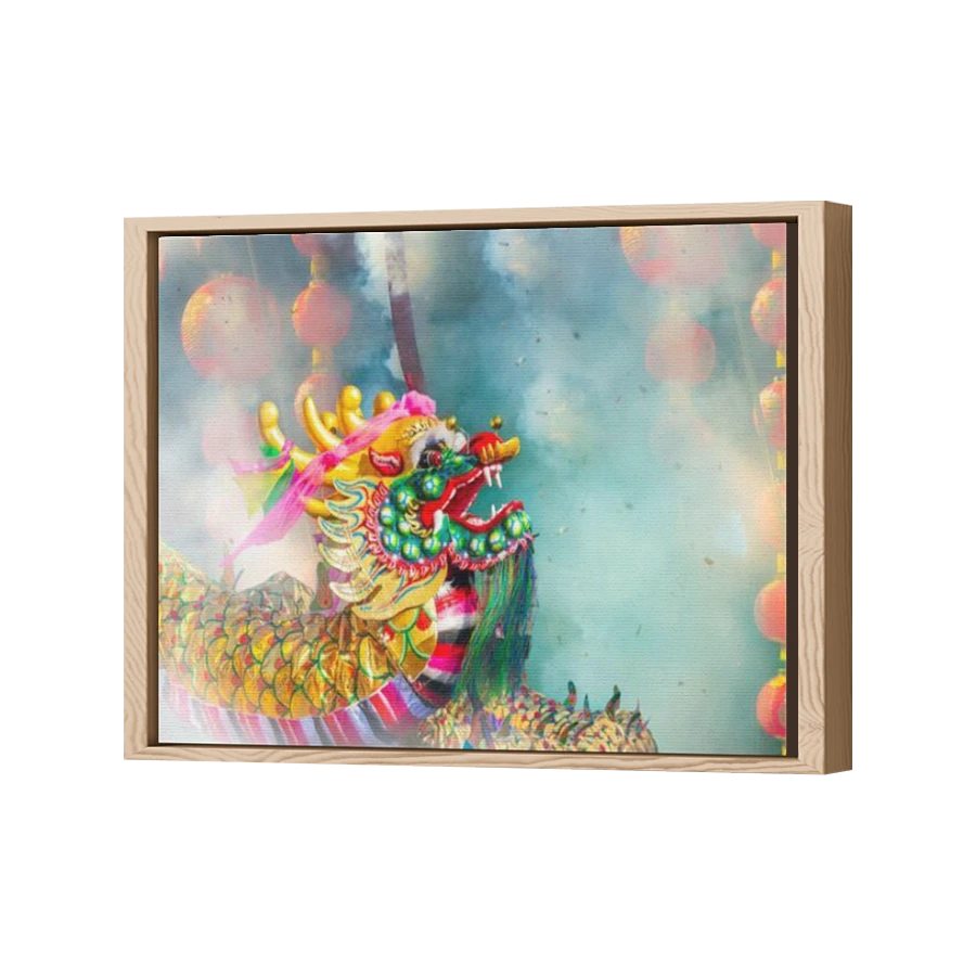 Thumbnail for Canvas - Wood Grain Floating Frame