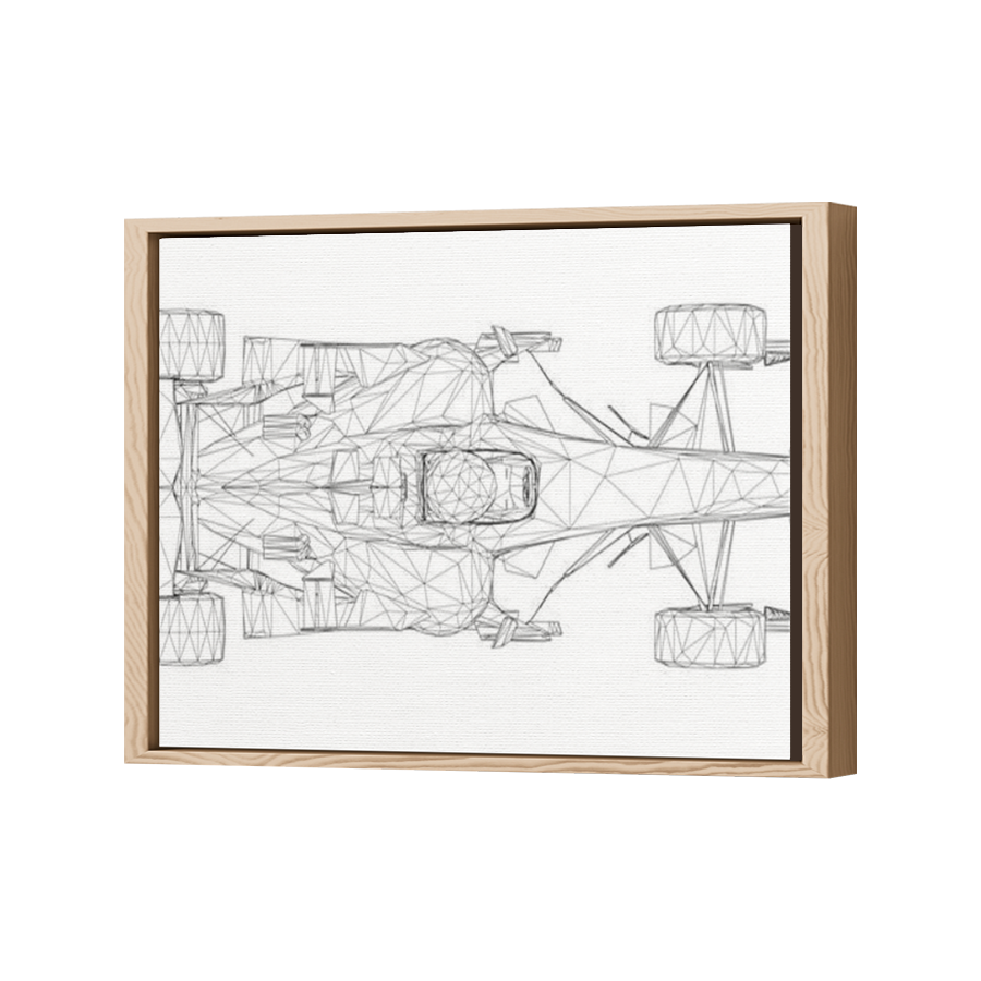 Thumbnail for Canvas - Wood Grain Floating Frame