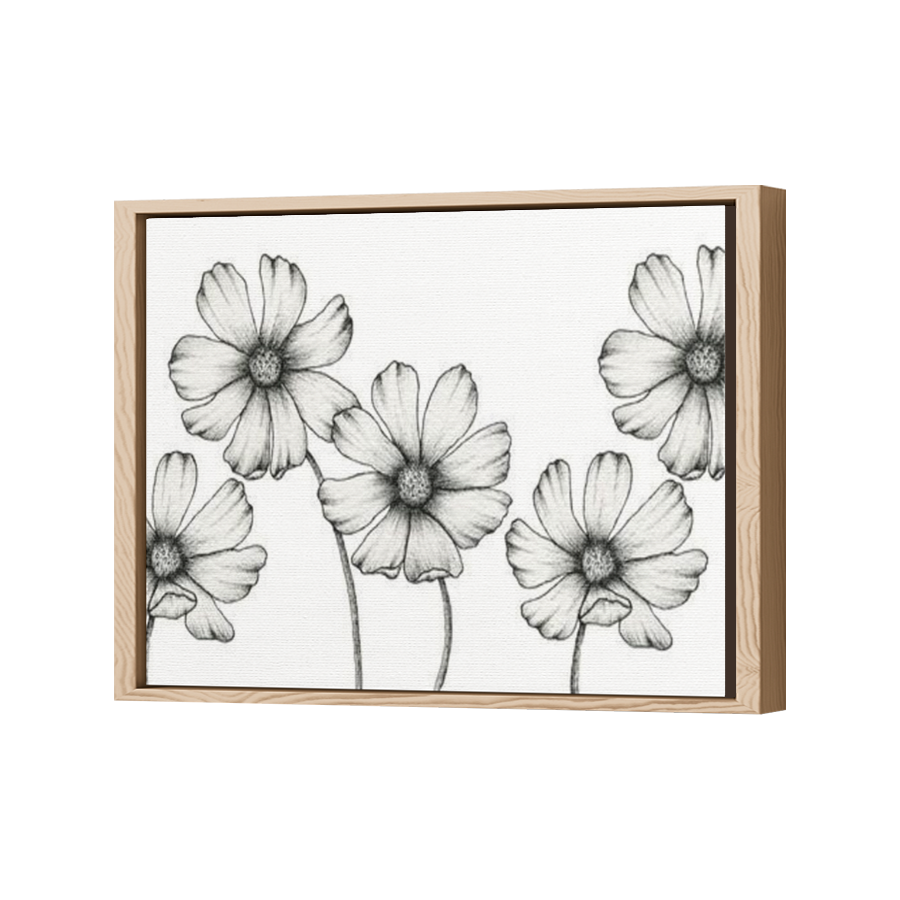 Thumbnail for Canvas - Wood Grain Floating Frame