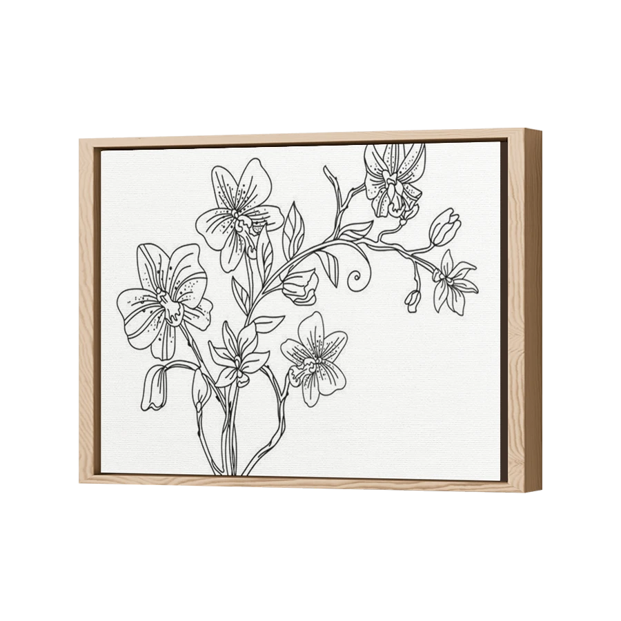 Thumbnail for Canvas - Wood Grain Floating Frame