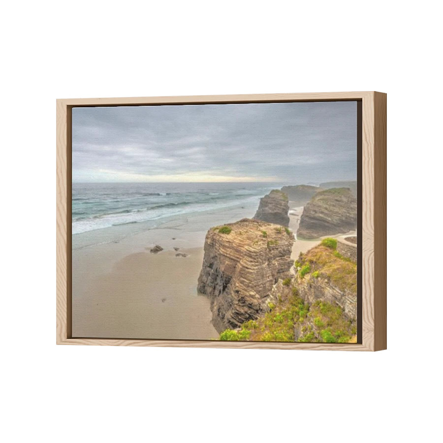 Thumbnail for Canvas - Wood Grain Floating Frame