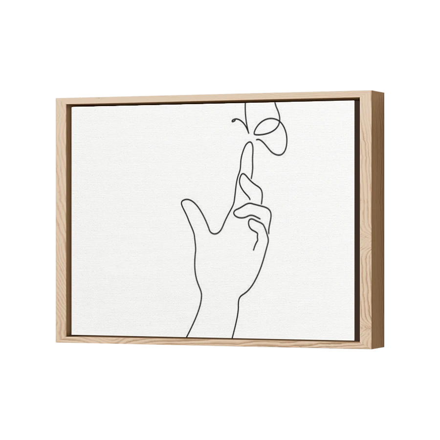Thumbnail for Canvas - Wood Grain Floating Frame