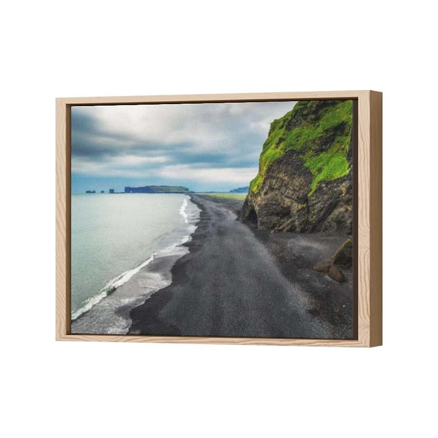 Thumbnail for Canvas - Wood Grain Floating Frame