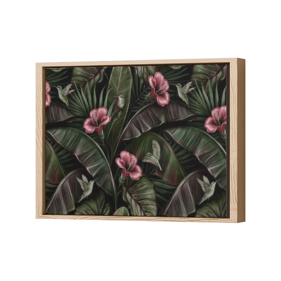 Thumbnail for Canvas - Wood Grain Floating Frame