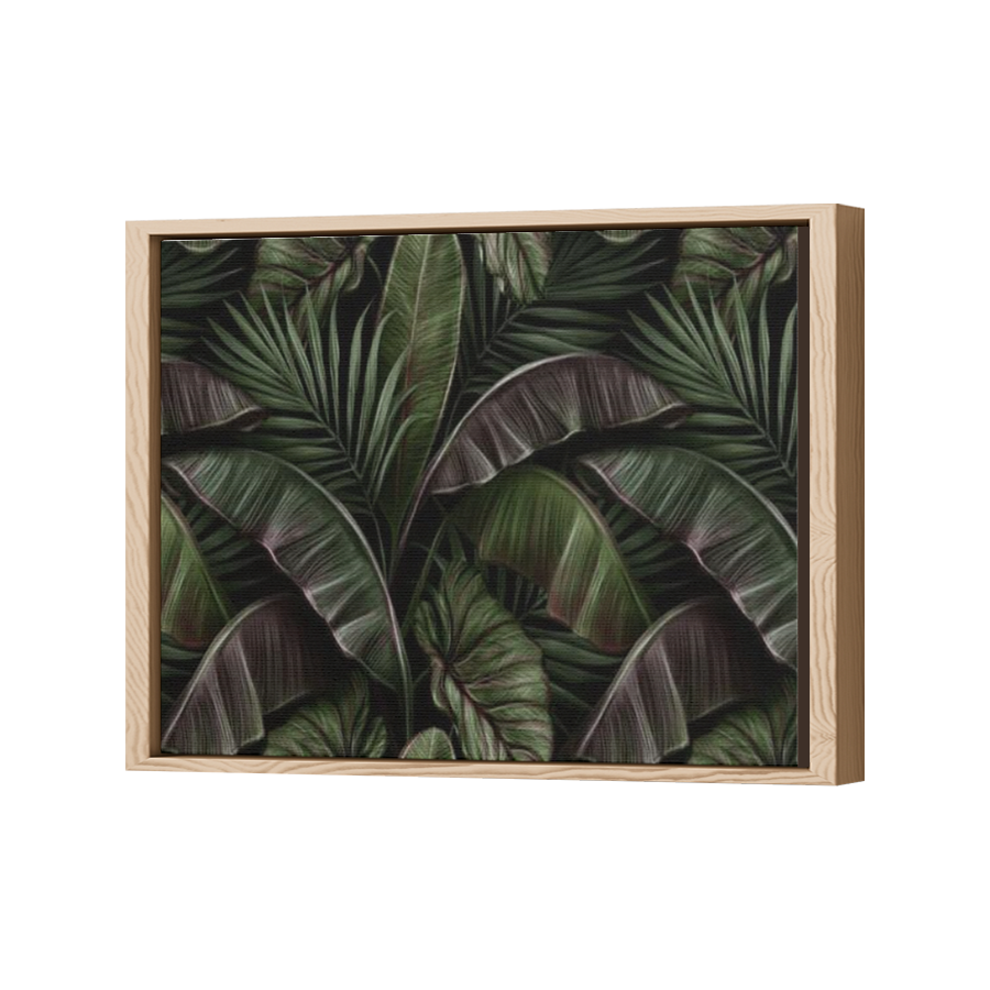 Thumbnail for Canvas - Wood Grain Floating Frame